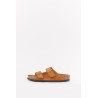 BIRKENSTOCK MINK ARIZONA NARROW SOFT FOOTBED SUEDE LEATHER SANDALS